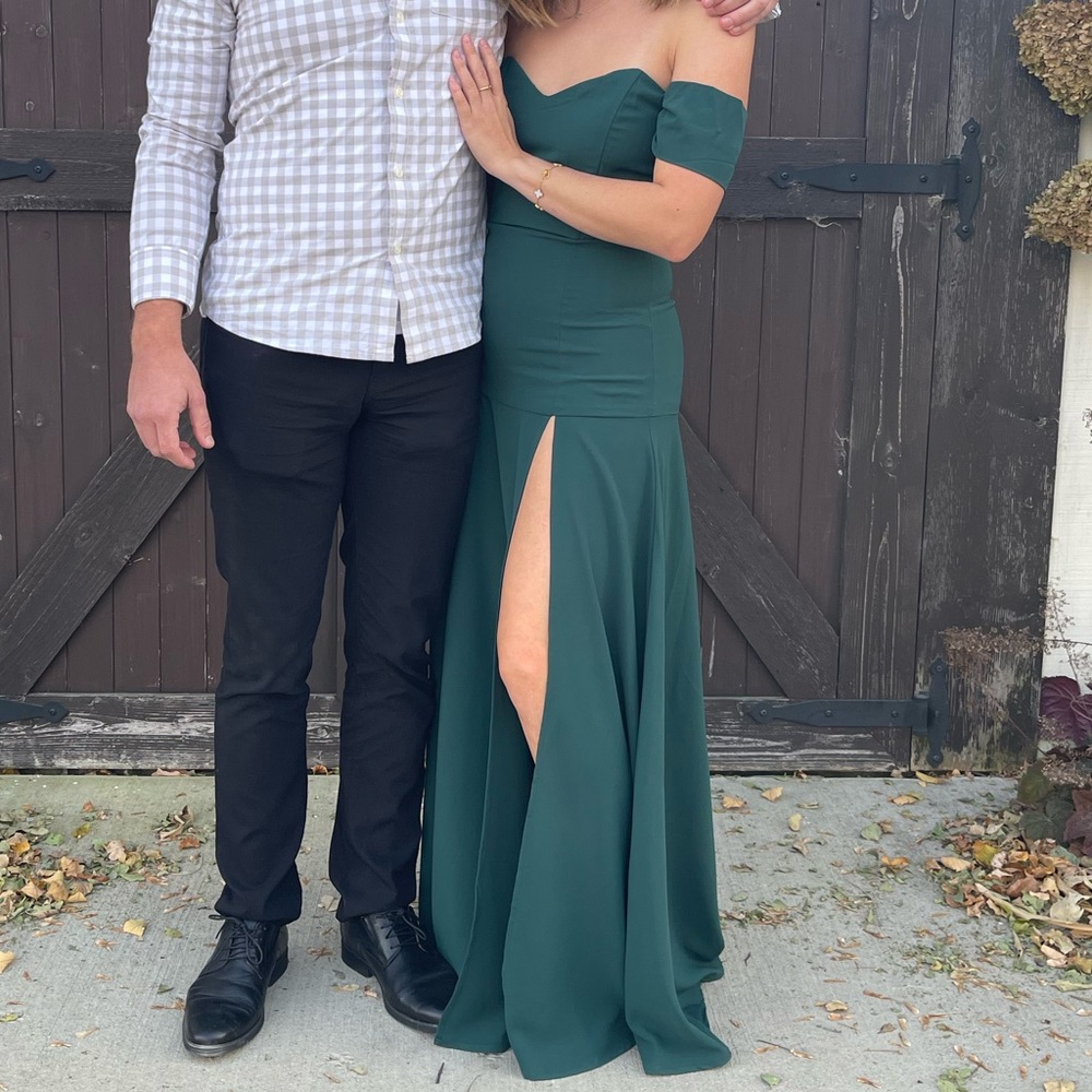 Elegant Dark Green Dress